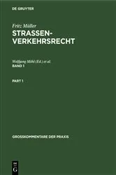 Book cover of Fritz Müller: Straßenverkehrsrecht. Band 1 (22nd ed.) by Wolfgang Möhl