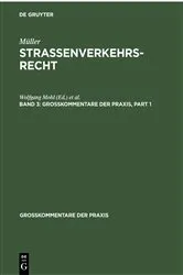 Book cover of Fritz Müller: Straßenverkehrsrecht. Band 3 (22nd ed.) by Unknown