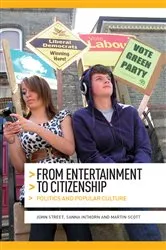 Book cover of From entertainment to citizenship by John Street
