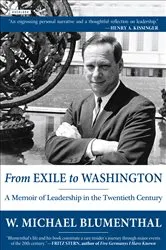 Book cover of From Exile to Washington by W. Michael Blumenthal