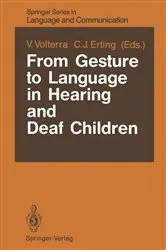 Book cover of From Gesture to Language in Hearing and Deaf Children by Virginia Volterra