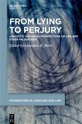 Book cover of From Lying to Perjury by Laurence R. Horn