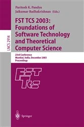 Book cover of FST TCS 2003: Foundations of Software Technology and Theoretical Computer Science by Paritosh K Pandya