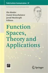 Book cover of Function Spaces, Theory and Applications by Ilia Binder