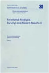 Book cover of Functional Analysis: Surveys and Recent Results II by K.-D. Bierstedt