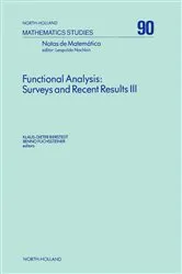 Book cover of Functional Analysis: Surveys and Recent Results III by Unknown