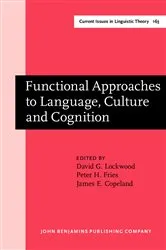 Book cover of Functional Approaches to Language, Culture and Cognition by Unknown