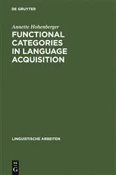 Book cover of Functional Categories in Language Acquisition by Unknown