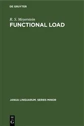 Book cover of Functional load by R. S. Meyerstein