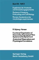 Book cover of Functional Organization of Descending Supraspinal Fibre Systems to the Spinal Cord by R. Nyberg-Hansen
