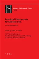 Book cover of Functional Requirements for Authority Data by Unknown