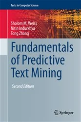 Book cover of Fundamentals of Predictive Text Mining (2nd ed.) by Sholom M. Weiss