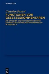 Book cover of Funktionen von Gesetzeskommentaren by Christian Puricel