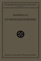 Book cover of Funktionentheorie by Dr. Ludwig Bieberbach