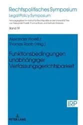 Book cover of Funktionsbedingungen unabhaengiger Verfassungsgerichtsbarkeit by Unknown