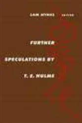 Book cover of Further Speculations by T.E. Hulme by Unknown