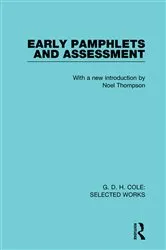Book cover of G. D. H. Cole: Early Pamphlets & Assessment (RLE Cole) by Noel Thompson