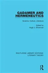 Book cover of Gadamer and Hermeneutics by Hugh J. Silverman