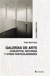 Book cover of Galerías de arte by Pedro Marín Boza