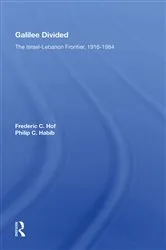 Book cover of Galilee Divided by Frederic C Hof