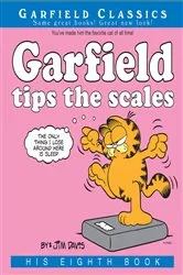 Book cover of Garfield Tips the Scales by Jim Davis