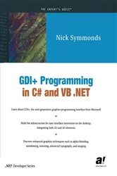 Book cover of GDI+ Programming in C# and VB .NET by Nick Symmonds