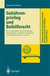 Book cover of Gebührenprivileg und Beihilferecht by Unknown
