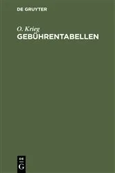 Book cover of Gebührentabellen by Unknown