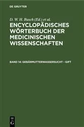 Book cover of Gebärmutterwassersucht - Gift by D. W. H. Busch