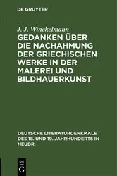 Book cover of Gedanken über die Nachahmung der griechischen Werke in der Malerei und Bildhauerkunst by J. J. Winckelmann
