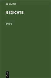 Book cover of Gedichte. Band 2 by Unknown