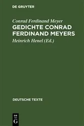 Book cover of Gedichte Conrad Ferdinand Meyers by Conrad Ferdinand Meyer