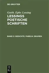 Book cover of Gedichte. Fabeln. Dramen by G. E. Lessing