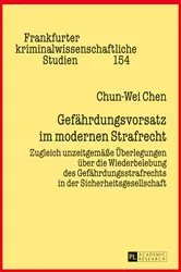 Book cover of Gefaehrdungsvorsatz im modernen Strafrecht by Prittwitz