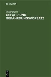 Book cover of Gefahr und Gefährdungsvorsatz by Unknown