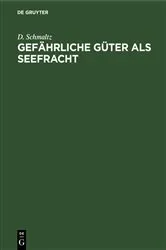 Book cover of Gefährliche Güter als Seefracht by Unknown