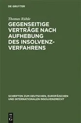 Book cover of Gegenseitige Verträge nach Aufhebung des Insolvenzverfahrens by Unknown