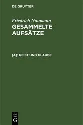 Book cover of Geist und Glaube by Friedrich Naumann