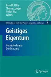 Book cover of Geistiges Eigentum by Reto Hilty