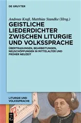 Book cover of Geistliche Liederdichter zwischen Liturgie und Volkssprache by Andreas Kraß