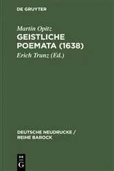 Book cover of Geistliche Poemata (1638) (2nd ed.) by Erich Trunz