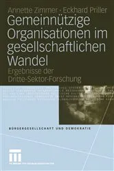 Book cover of Gemeinnützige Organisationen im gesellschaftlichen Wandel by Annette Zimmer