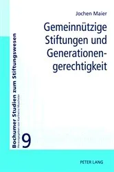 Book cover of Gemeinnuetzige Stiftungen und Generationengerechtigkeit by Unknown