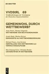 Book cover of Gemeinwohl durch Wettbewerb? by Anne Peters