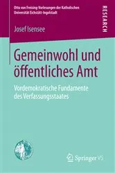 Book cover of Gemeinwohl und öffentliches Amt by Josef Isensee