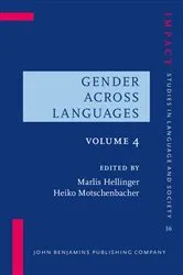 Book cover of Gender Across Languages by Marlis Hellinger