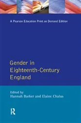 Book cover of Gender in Eighteenth-Century England by Hannah Barker