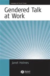Book cover of Gendered Talk at Work by Janet Holmes
