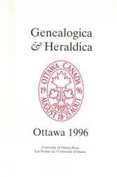 Book cover of Genealogica & Heraldica by Auguste Vachon