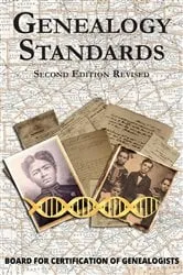Book cover of Genealogy Standards Second Edition Revised (2nd ed.) by Board for Certification of Genealogists